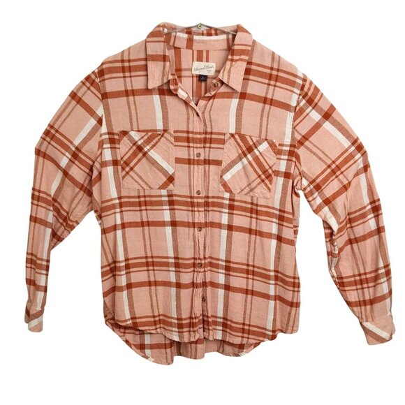 Universal Threads Women's Long Sleeve Light Flannel Shirt - Size XL - Picture 1 of 4